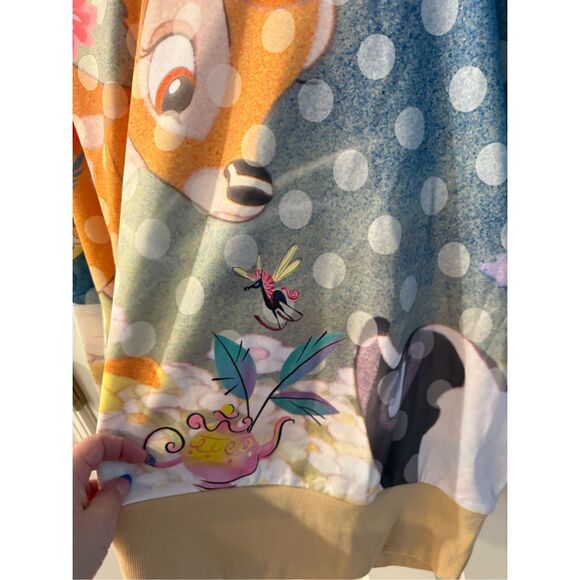Disney Parks Bambi Thump Flower Boxy Sweatshirt sz 1X NWT - Picture 3 of 10
